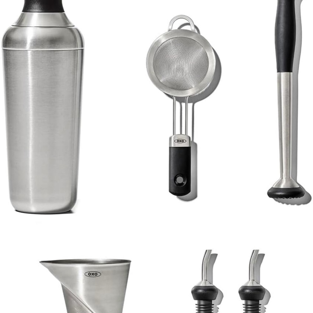 OXO Steel 6-Piece Barware Set